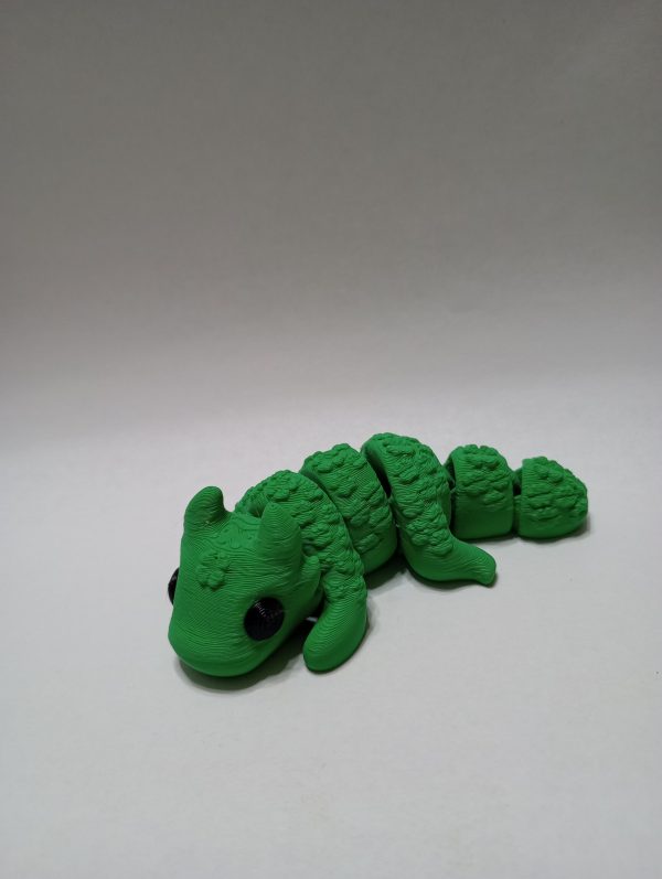 3D Printed Articulated Clover Dragon
