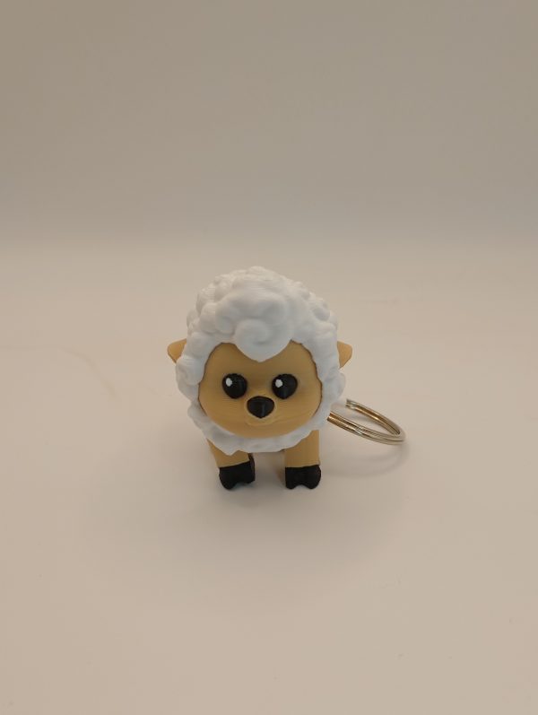 3D Printed Articulated Lamb Keycahin - Image 3