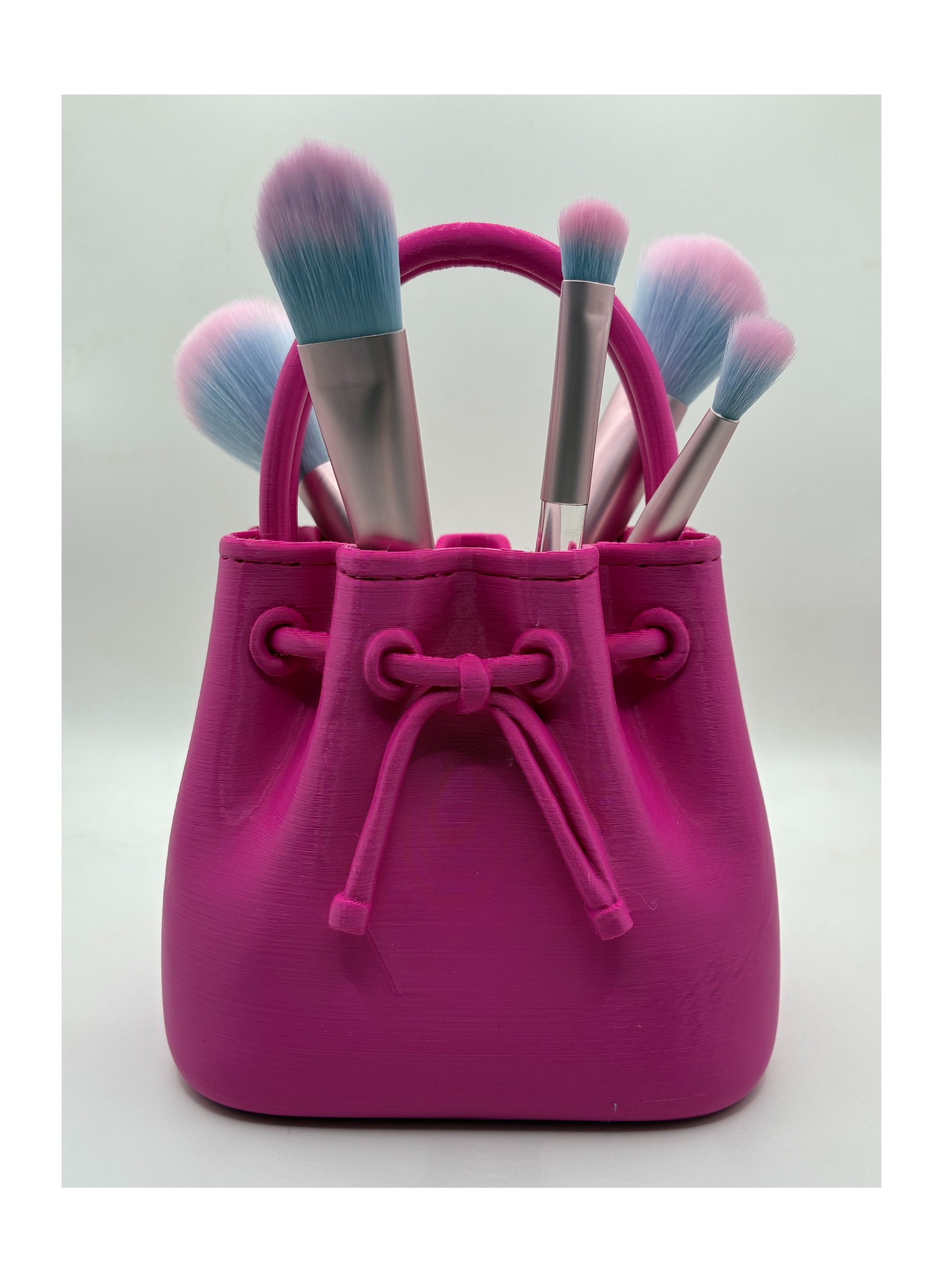 3D Printed Purse Makeup Brush Holder